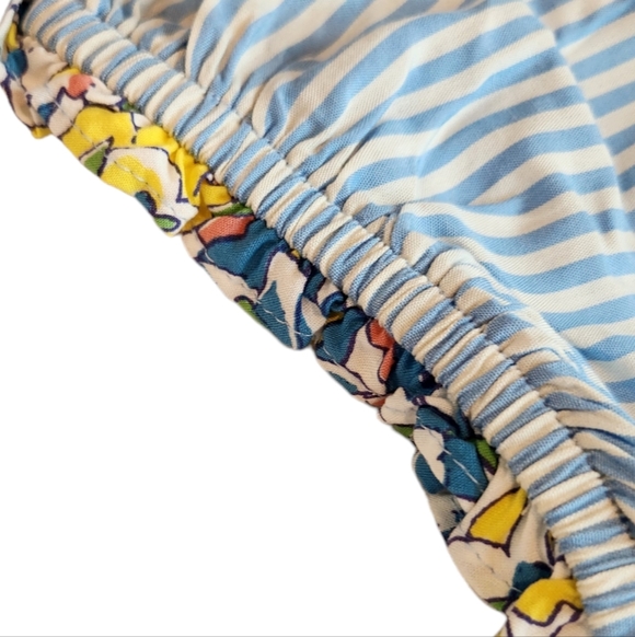 MATILDA JANE NWT XS Come Away with Me Blue Stripe Dress, high low hem - Picture 3 of 8